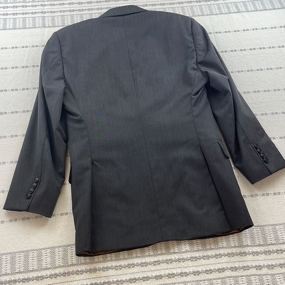 Jos A Bank Mens 3 Piece Suit Jacket Blazer Wool 38SH Pants 32SH Waistcoat Gray - Picture 8 of 16